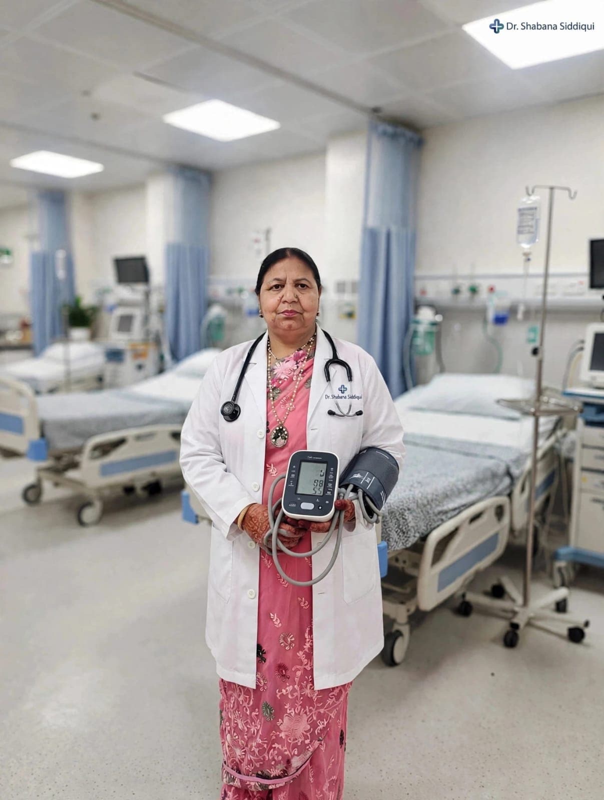 Dr. Shabana standing in the clinic